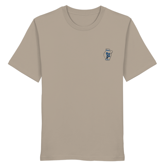 Organic Shirt - Bembel gestickt (blau)