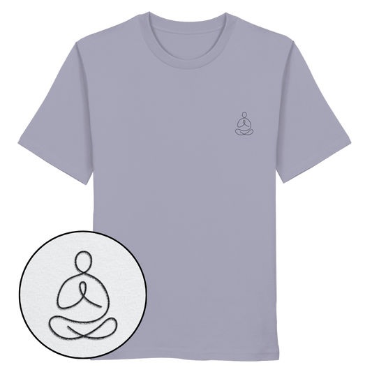 Organic Shirt - Yoga gestickt