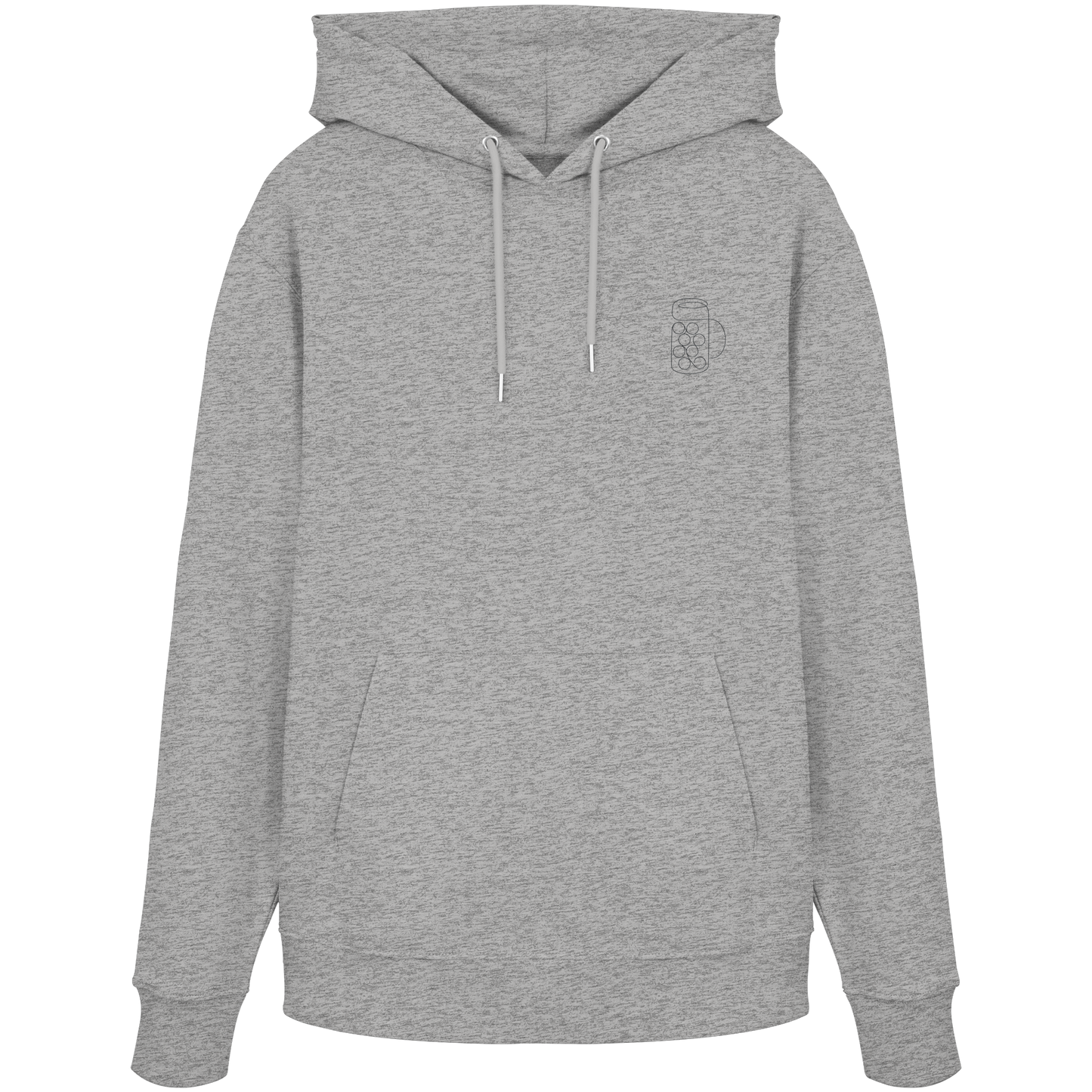 Organic Hoodie - Maßkrug gestickt