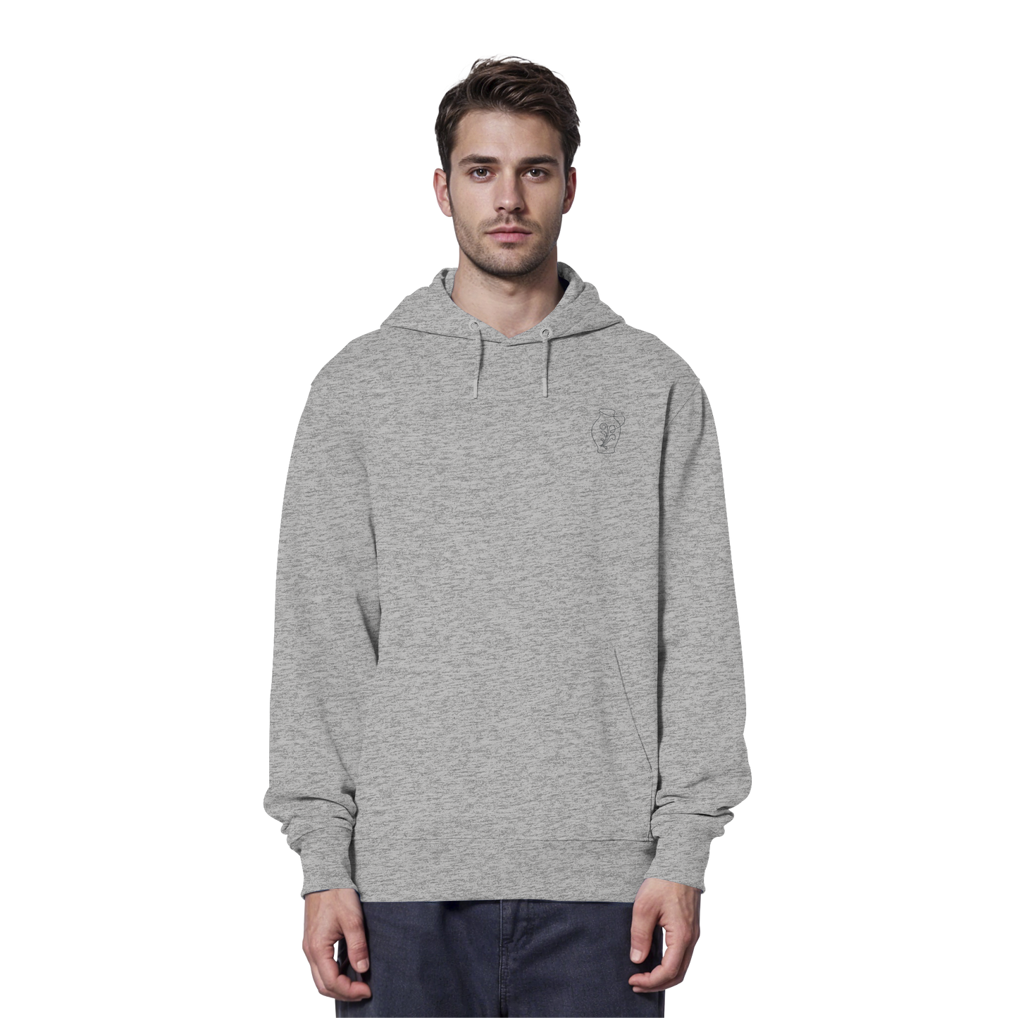 Organic Hoodie - Bembel gestickt