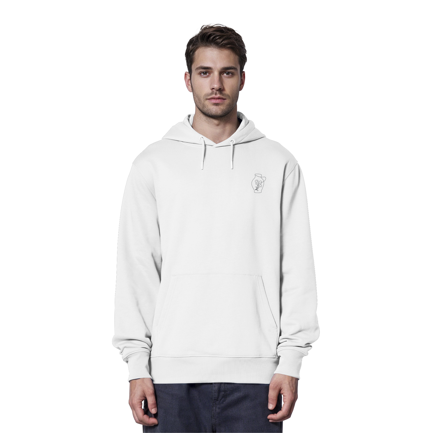 Organic Hoodie - Bembel gestickt