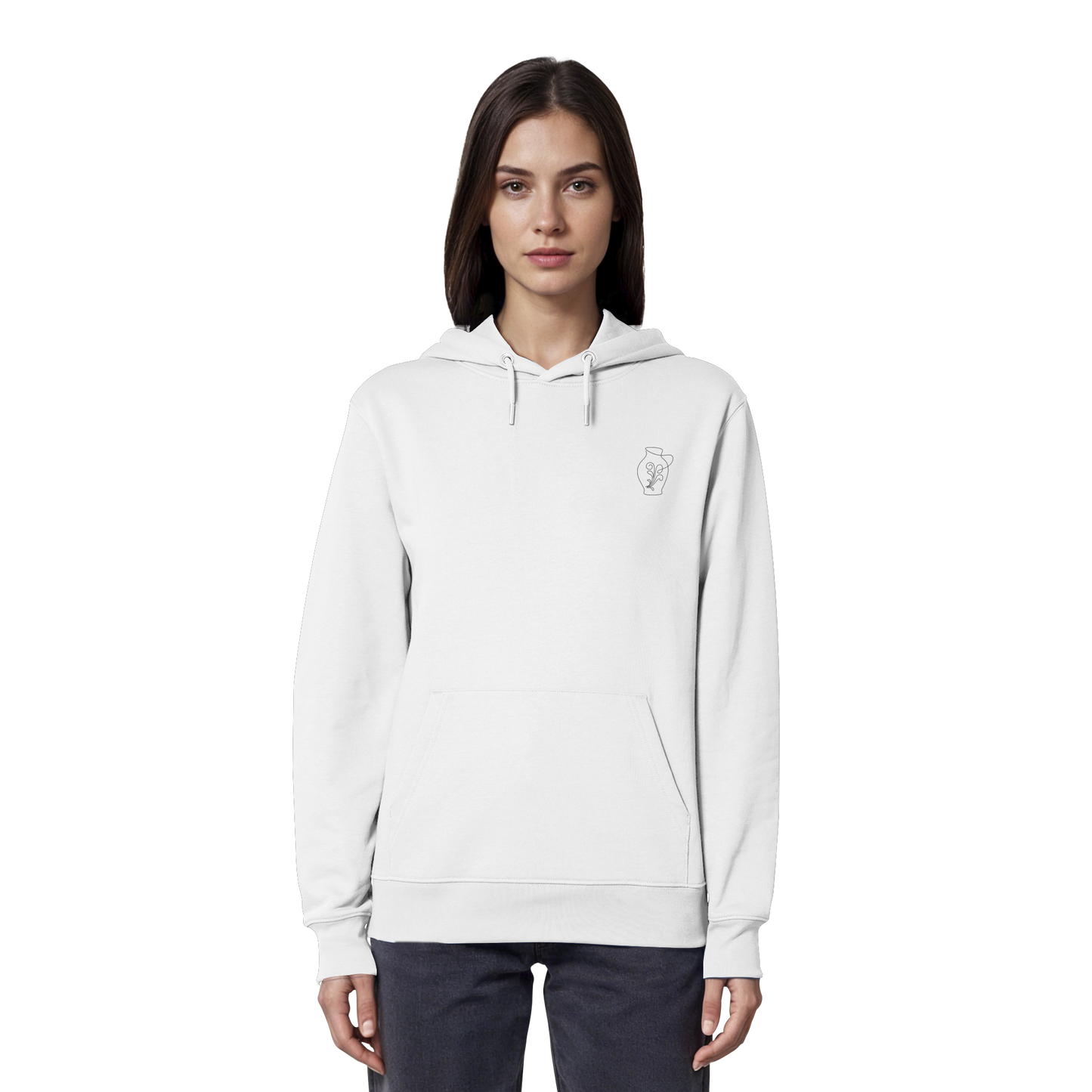 Organic Hoodie - Bembel gestickt