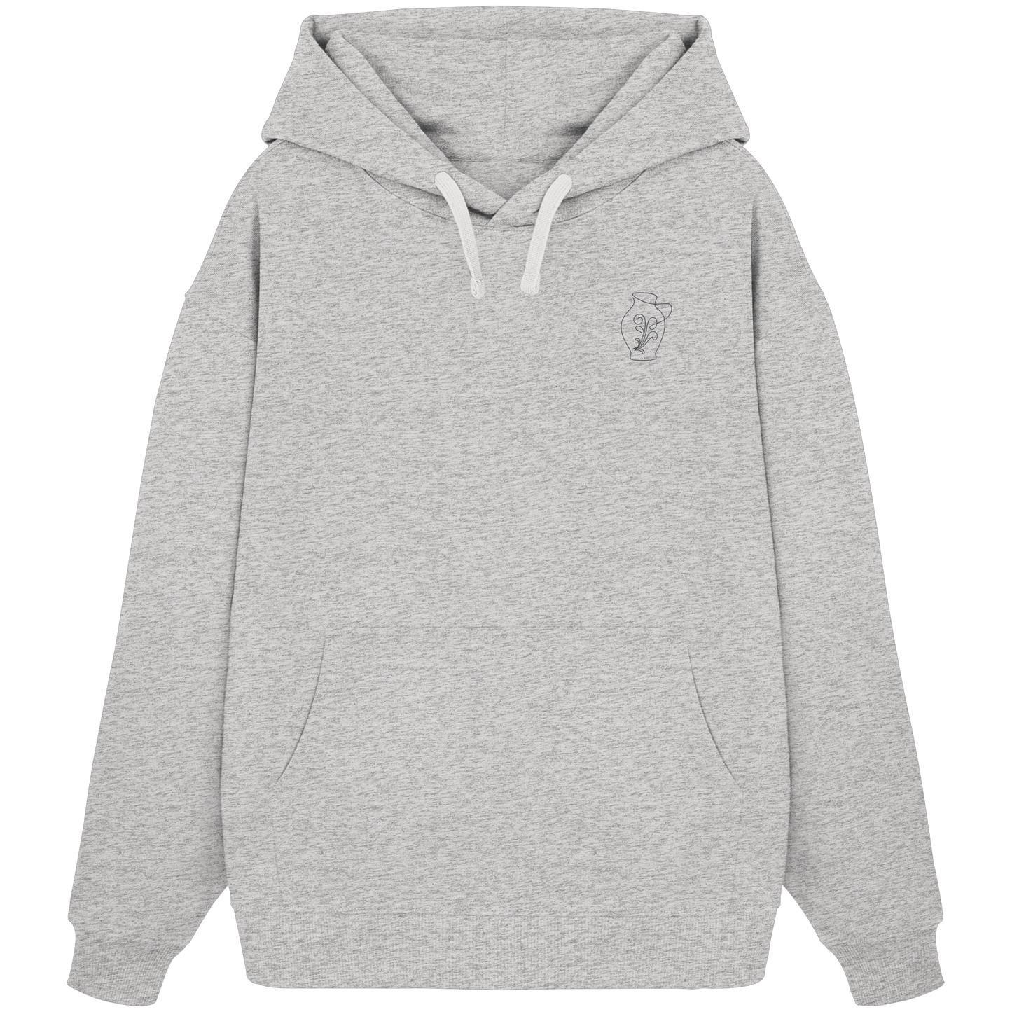 Organic Oversize Hoodie - Bembel gestickt
