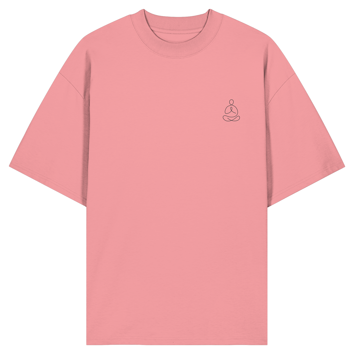 Organic Oversize Shirt - Yoga gestickt