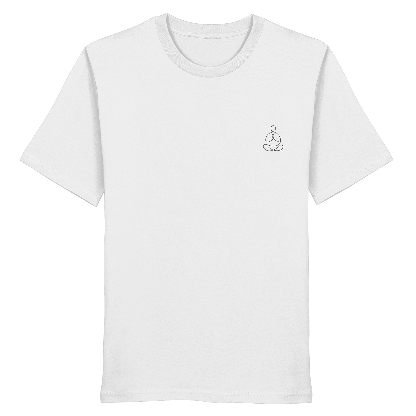 Organic Shirt - Yoga gestickt